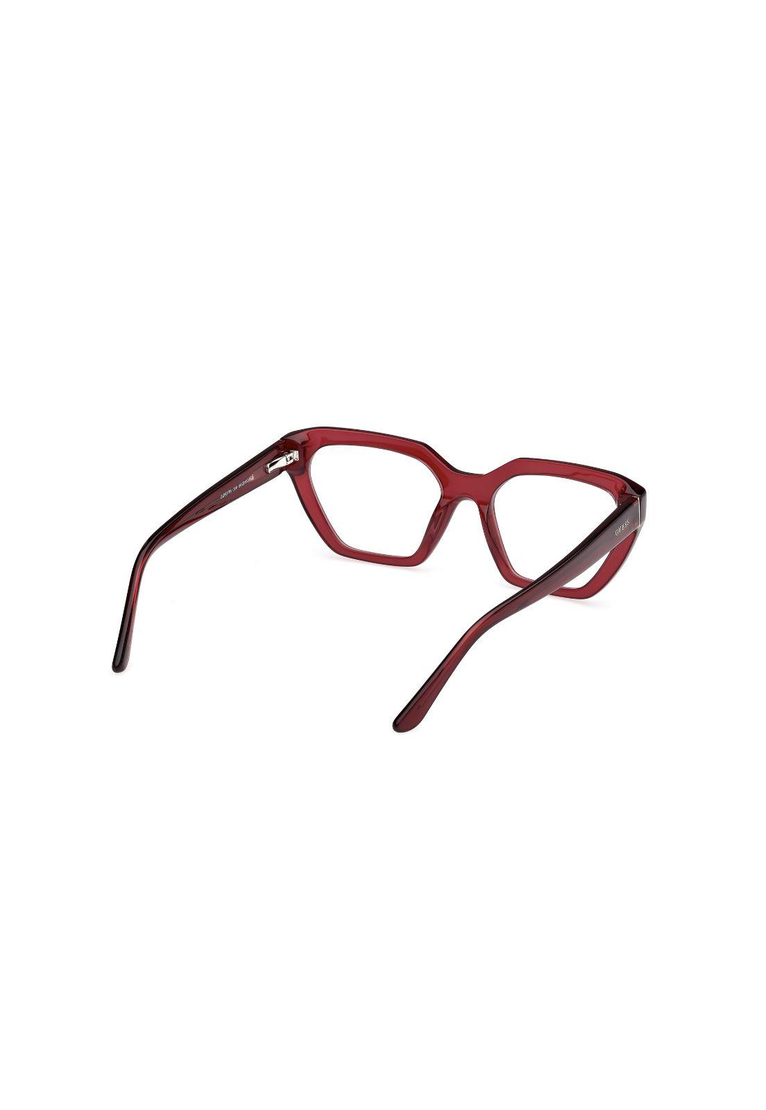 Lentes Ópticos Burdeo Brillante Guess GU50176069-5