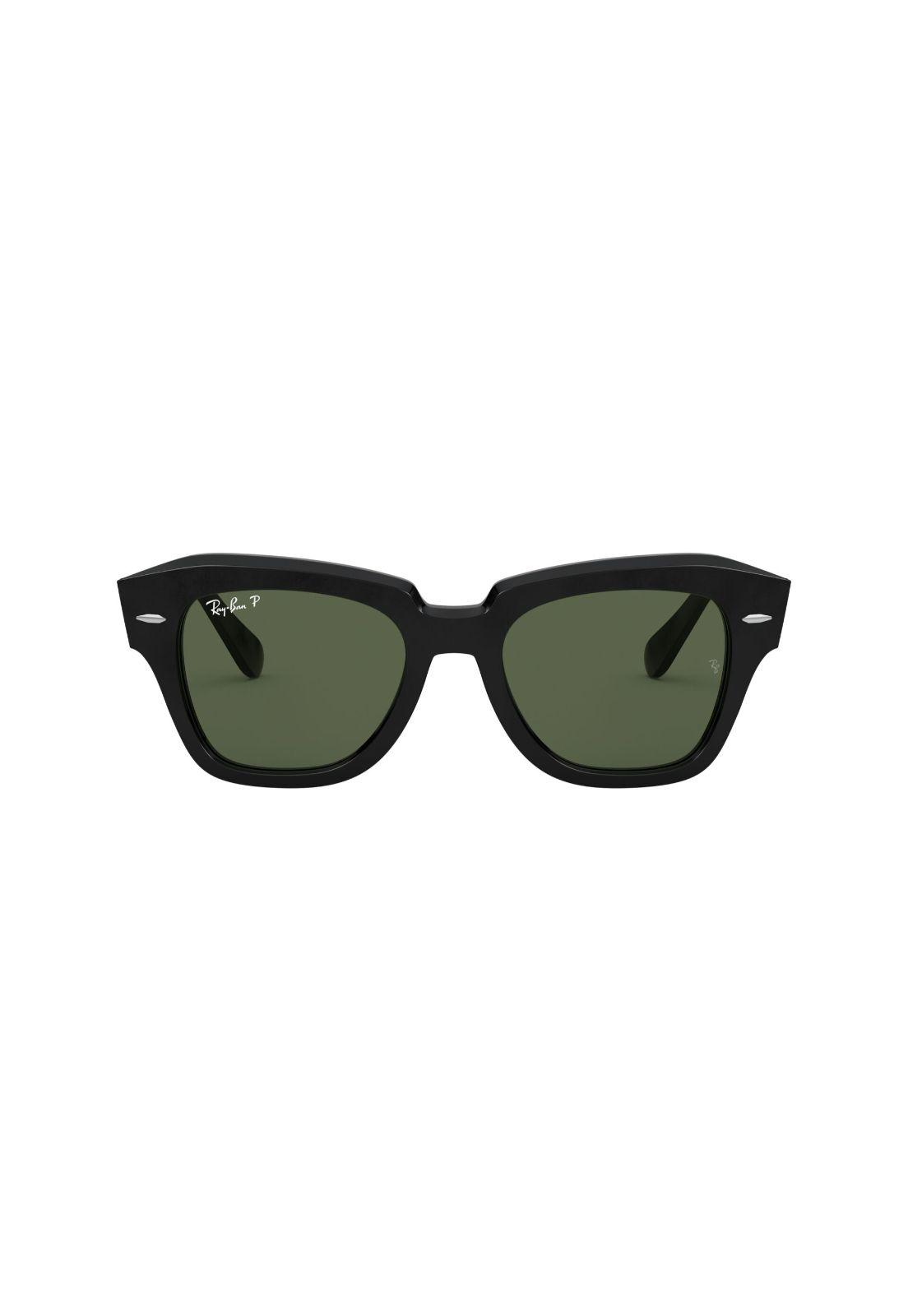 Lentes De Sol State Street Negro Polarizados Ray-Ban RB2186-0