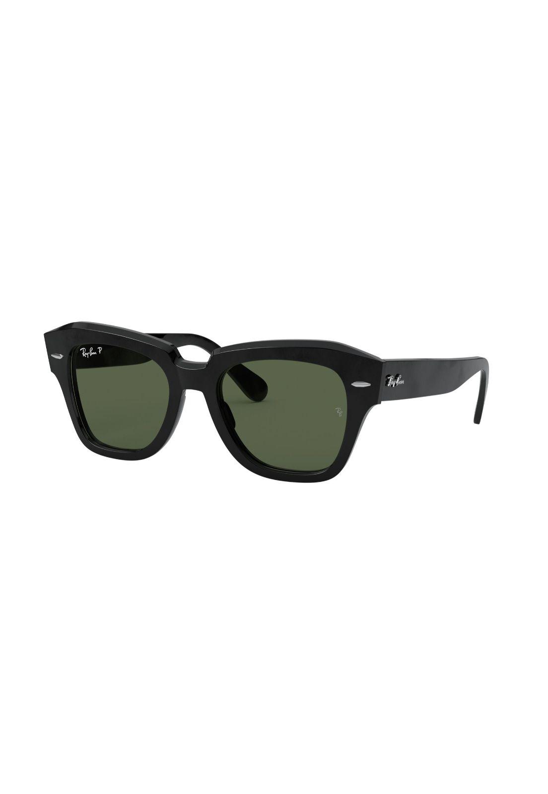 Lentes De Sol State Street Negro Polarizados Ray-Ban RB2186-1