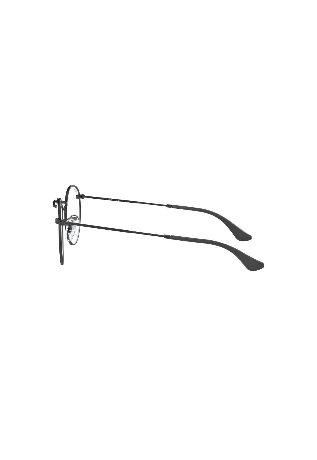 Lentes Ópticos Round Metal Matte Black Ray-Ban Optical-3