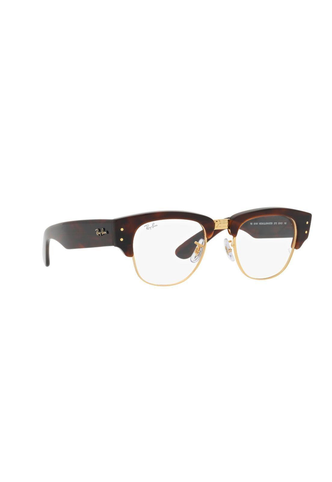 Lentes Ópticos Mega Clubmaster Mock Tortoise Ray-Ban Optical-11
