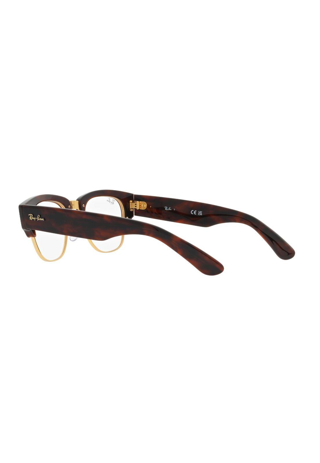 Lentes Ópticos Mega Clubmaster Mock Tortoise Ray-Ban Optical-4