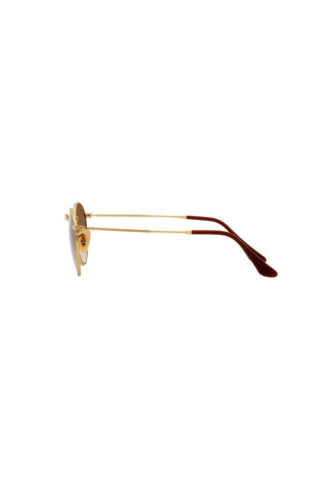 Lentes de Sol Round Metal Gold Ray-Ban RB344700151-3