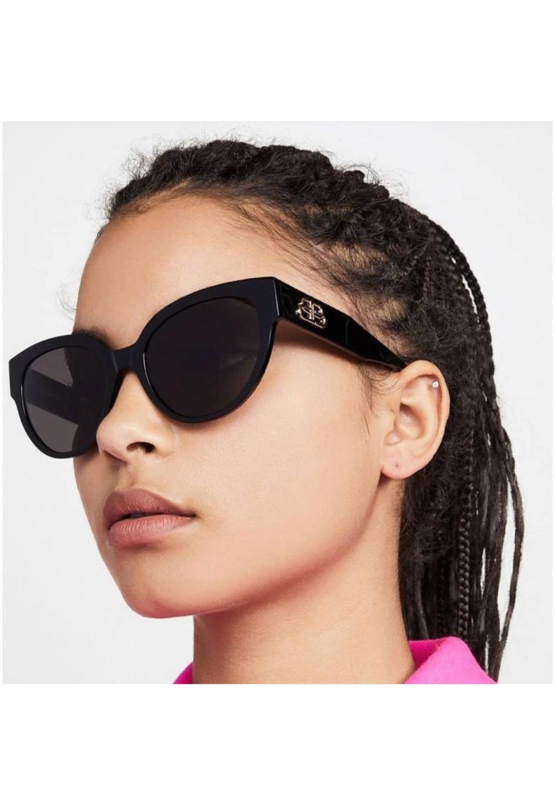 Lentes de Sol Shiny Black Balenciaga BB0050S001-3