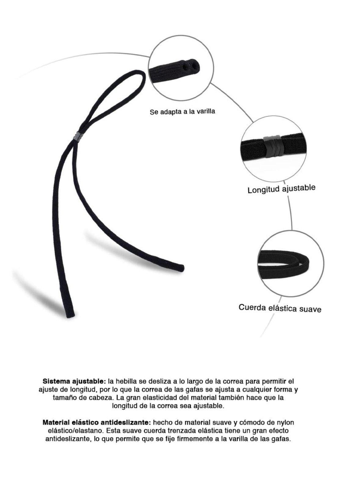 Correa Negra para Lentes Universal York Eyewear-2