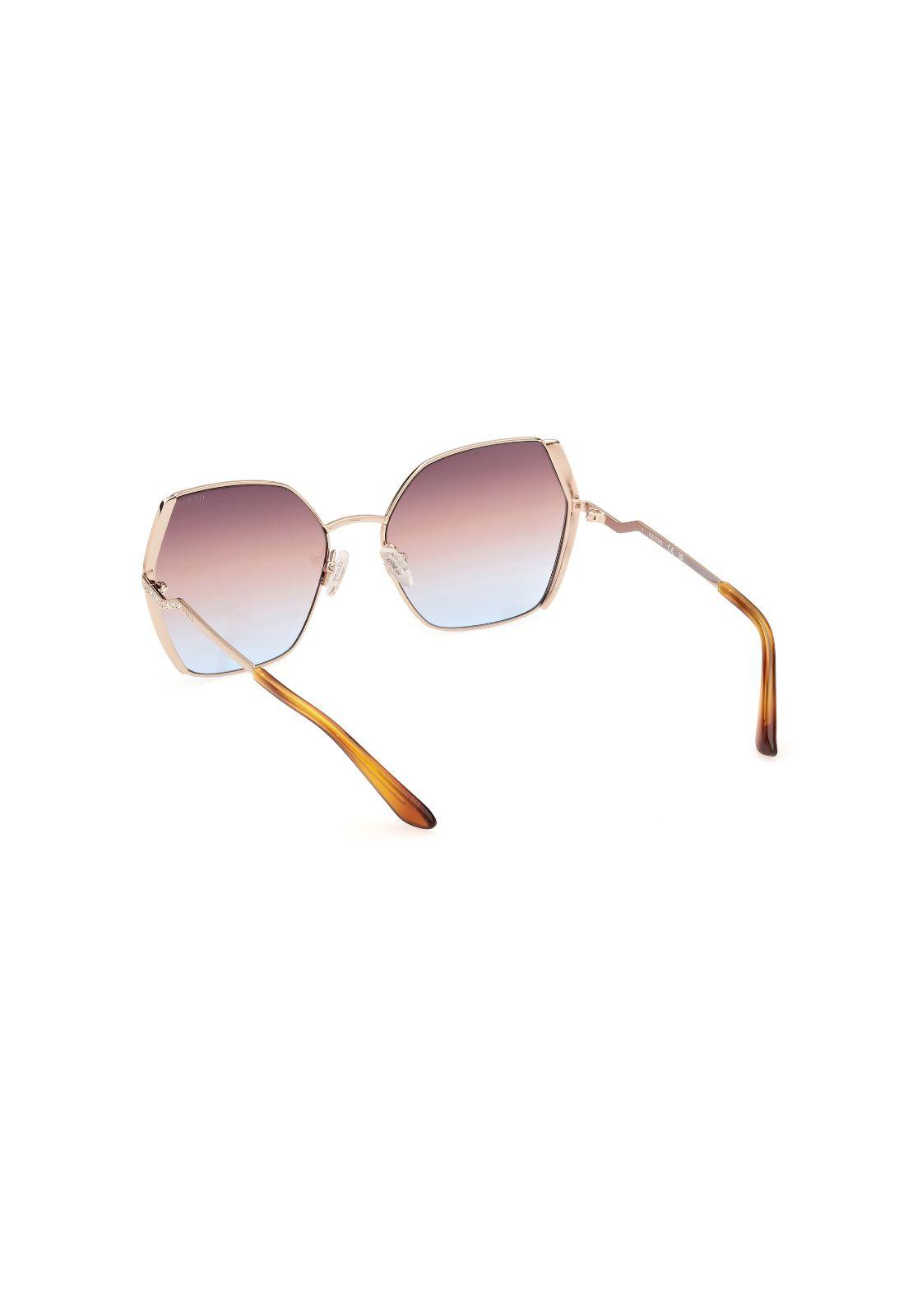 Lentes de Sol Dorado Degradé Guess GU7843S33F-3