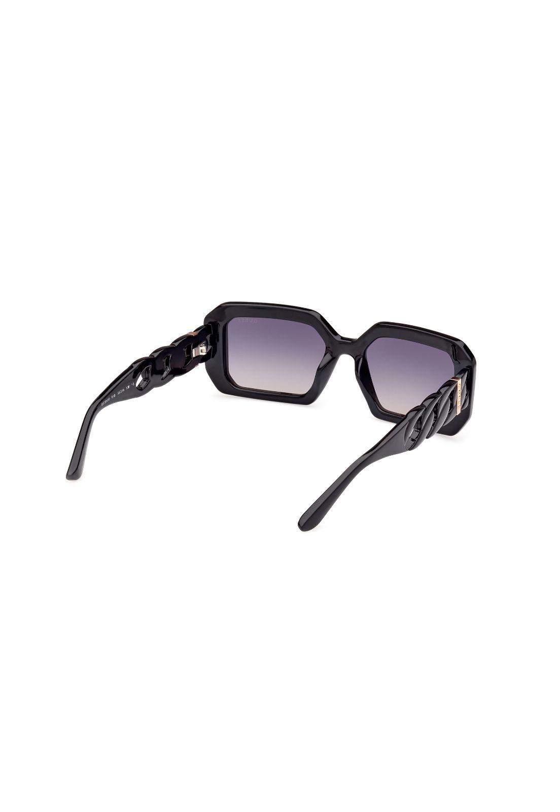 Lentes de Sol Negro Brillante Degradé Guess GU0011001B-5