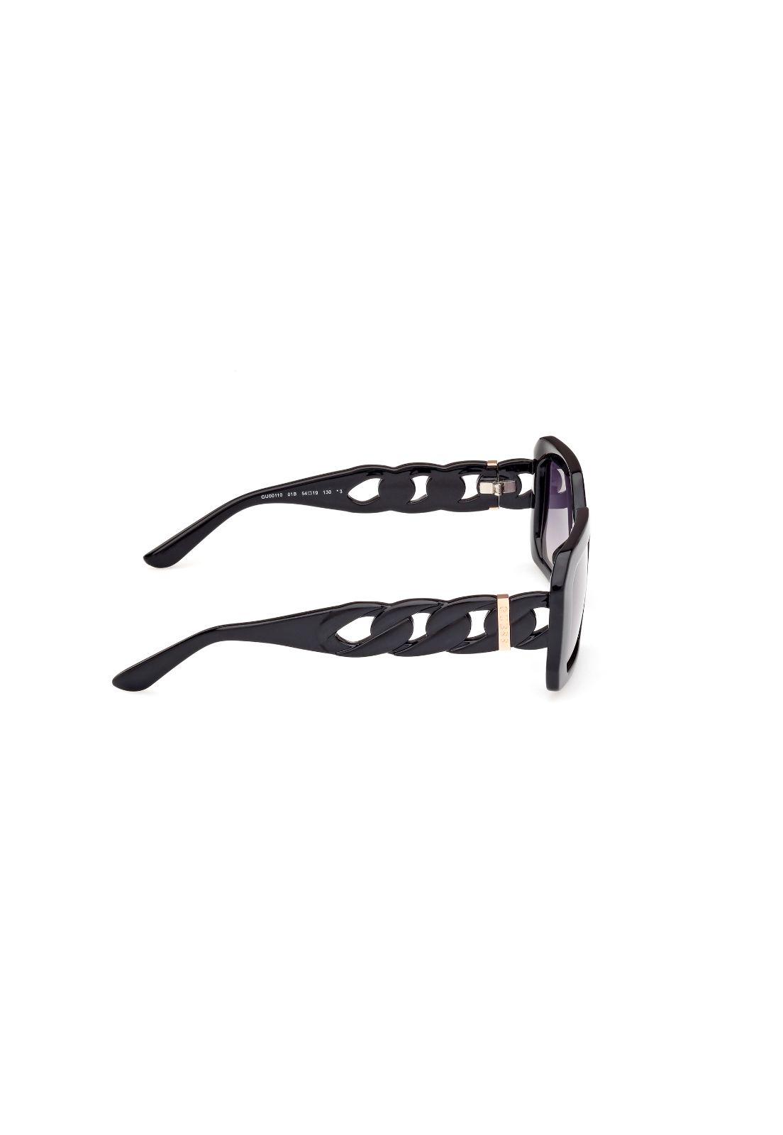 Lentes de Sol Negro Brillante Degradé Guess GU0011001B-6