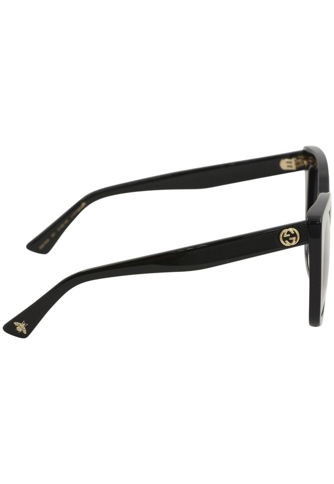 Lentes de Sol Shiny Black Gucci GG0163SN001-2