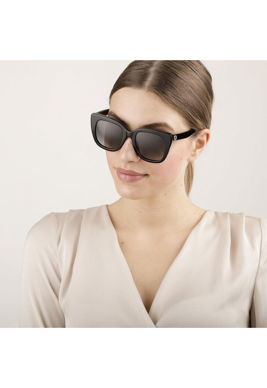 Lentes de Sol Shiny Black Gucci GG0163SN001-3