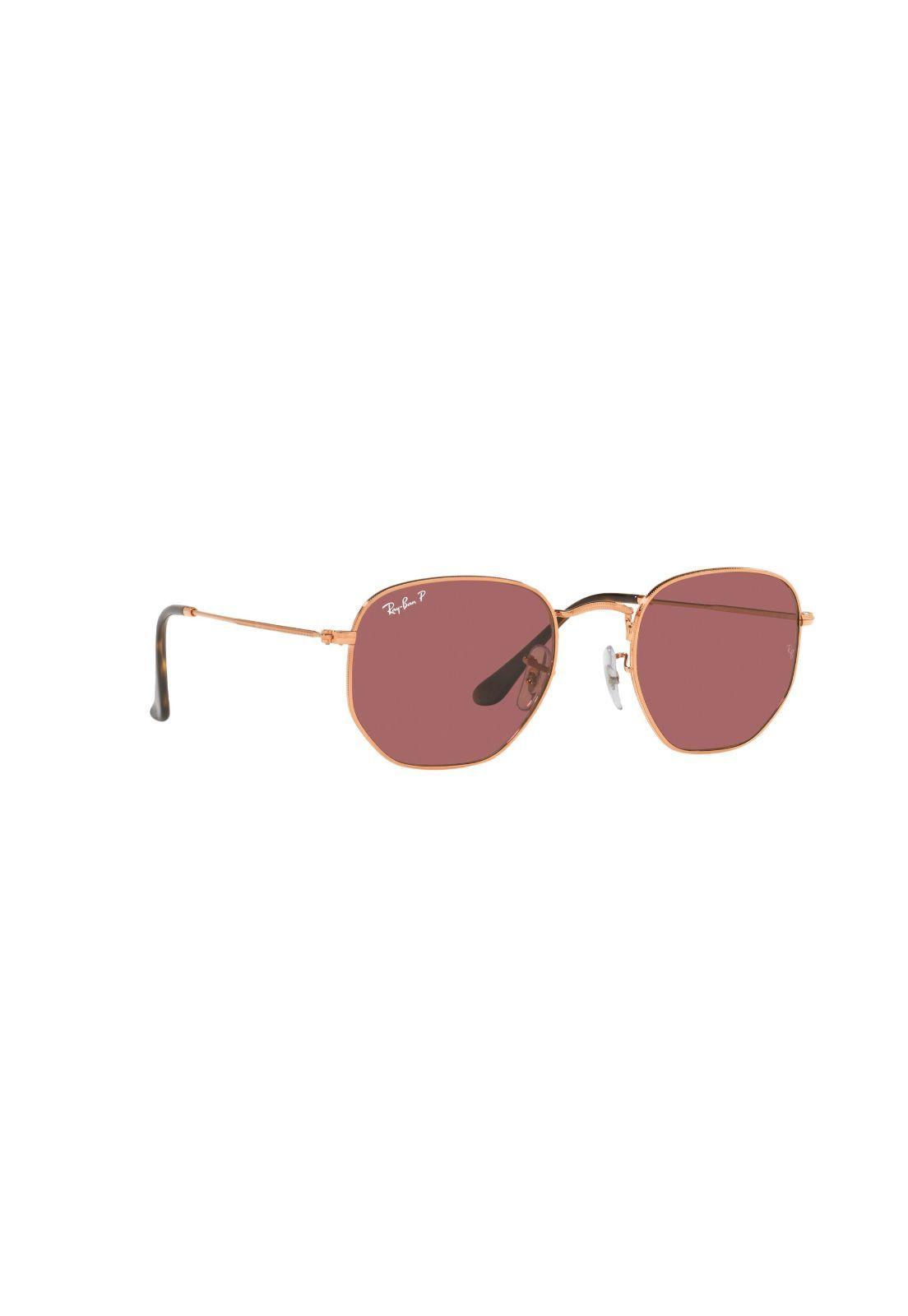 Lentes de Sol Hexagonal Oro Rosa Polarizados Ray-Ban-10