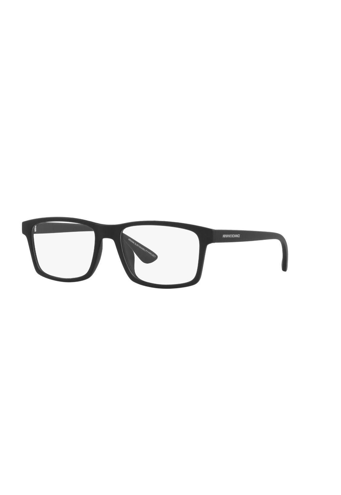 Lentes Opticos Matte Negro Exchange Armani Sustentable AX3083U807856-0