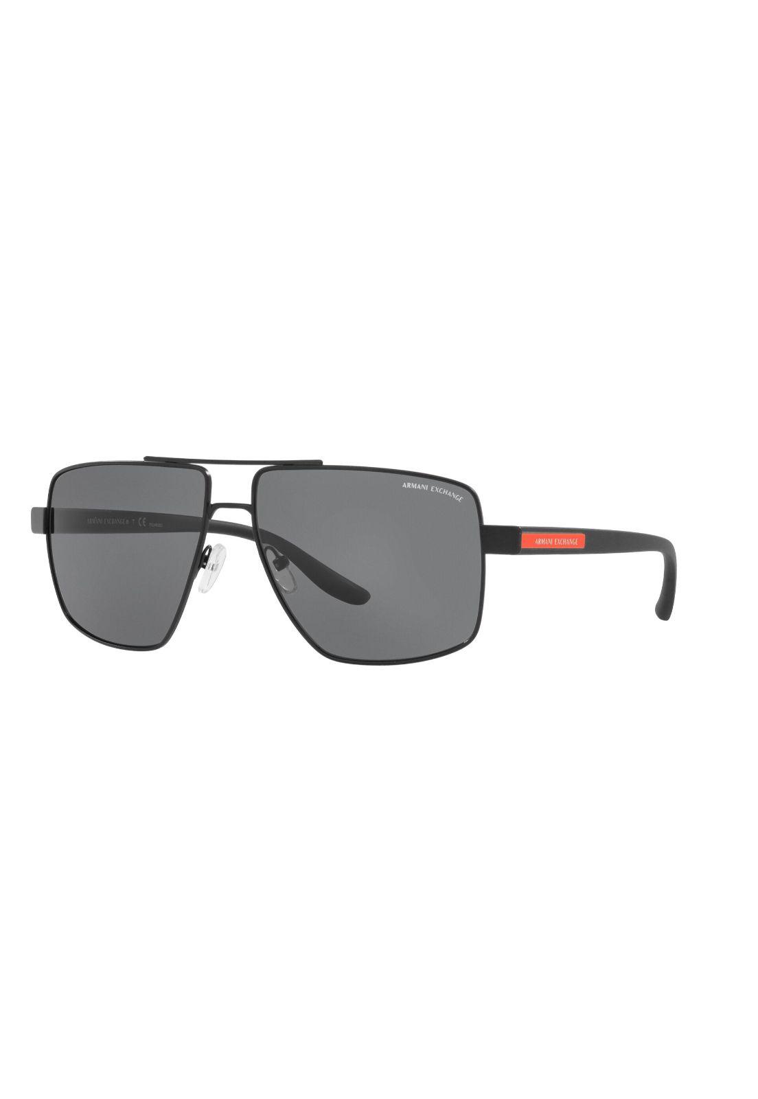 Lentes De Sol Negro Polarizados Armani Sustentable AX2037-1
