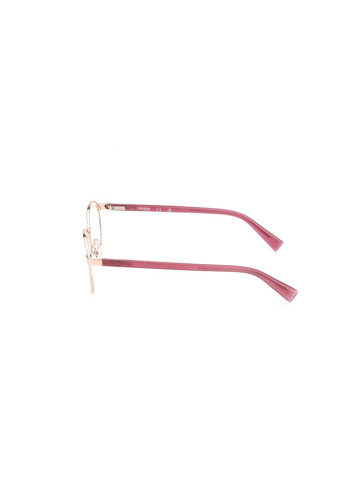 Lentes Ópticos Shiny Rose Gold Guess GU8282028-2