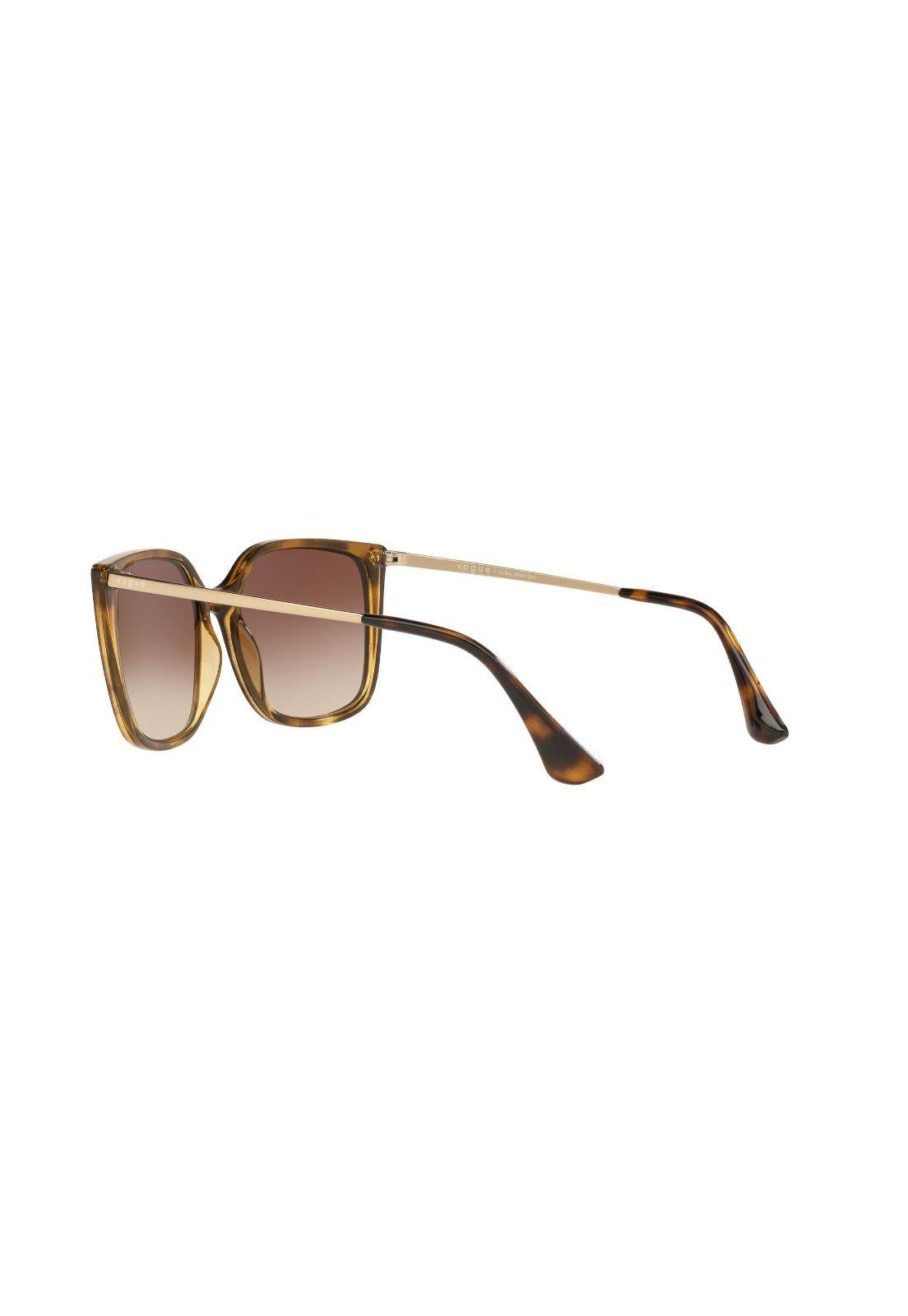 Lentes de Sol Shiny Havana Vogue Eyewear VO5353SLW6561354-4