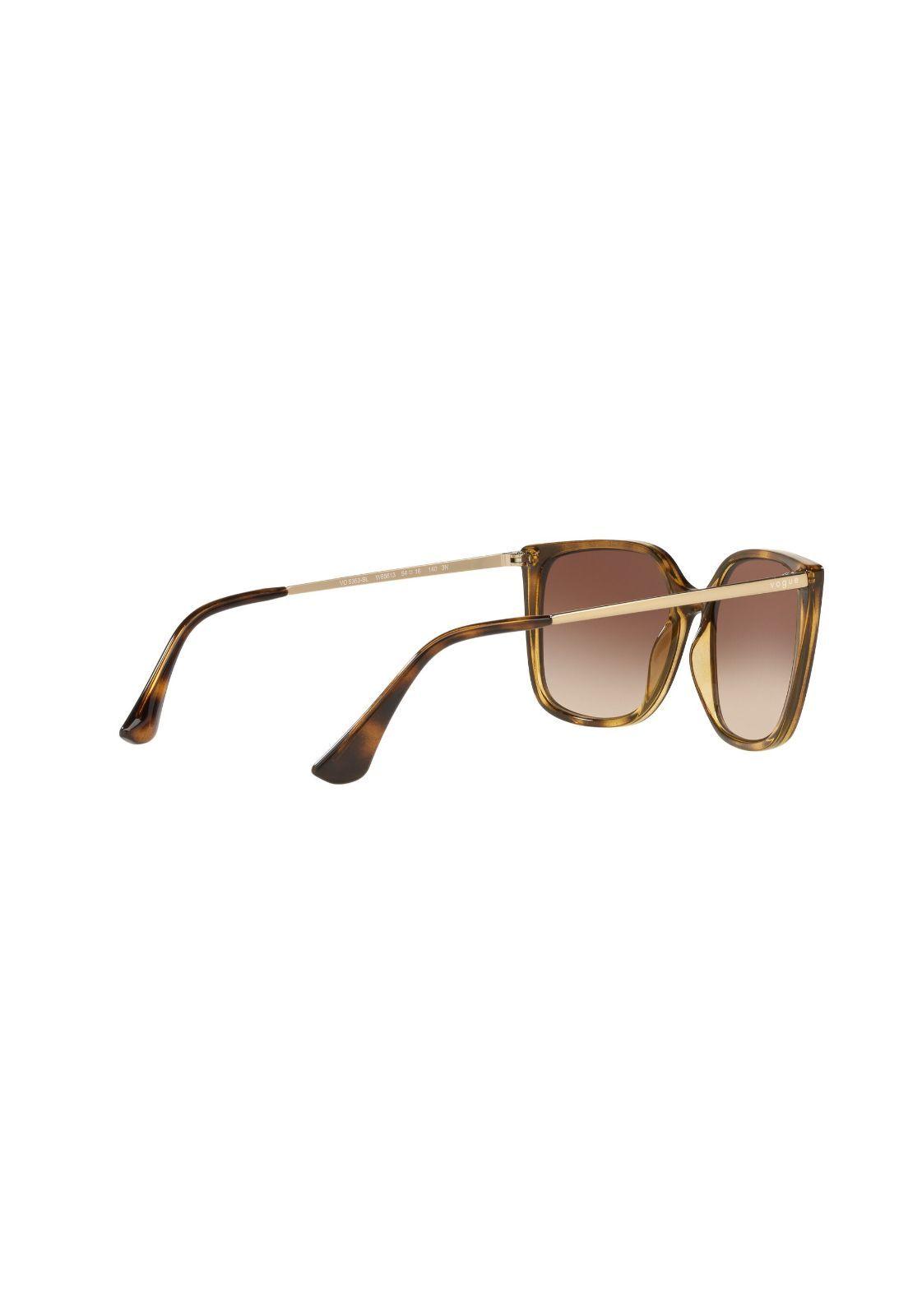 Lentes de Sol Shiny Havana Vogue Eyewear VO5353SLW6561354-8