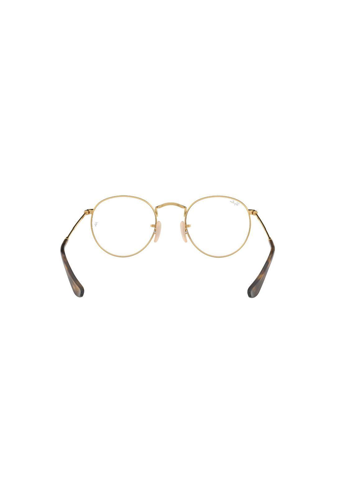 Lentes Ópticos Round Metal Dorado Ray-Ban RX3447V2500-6