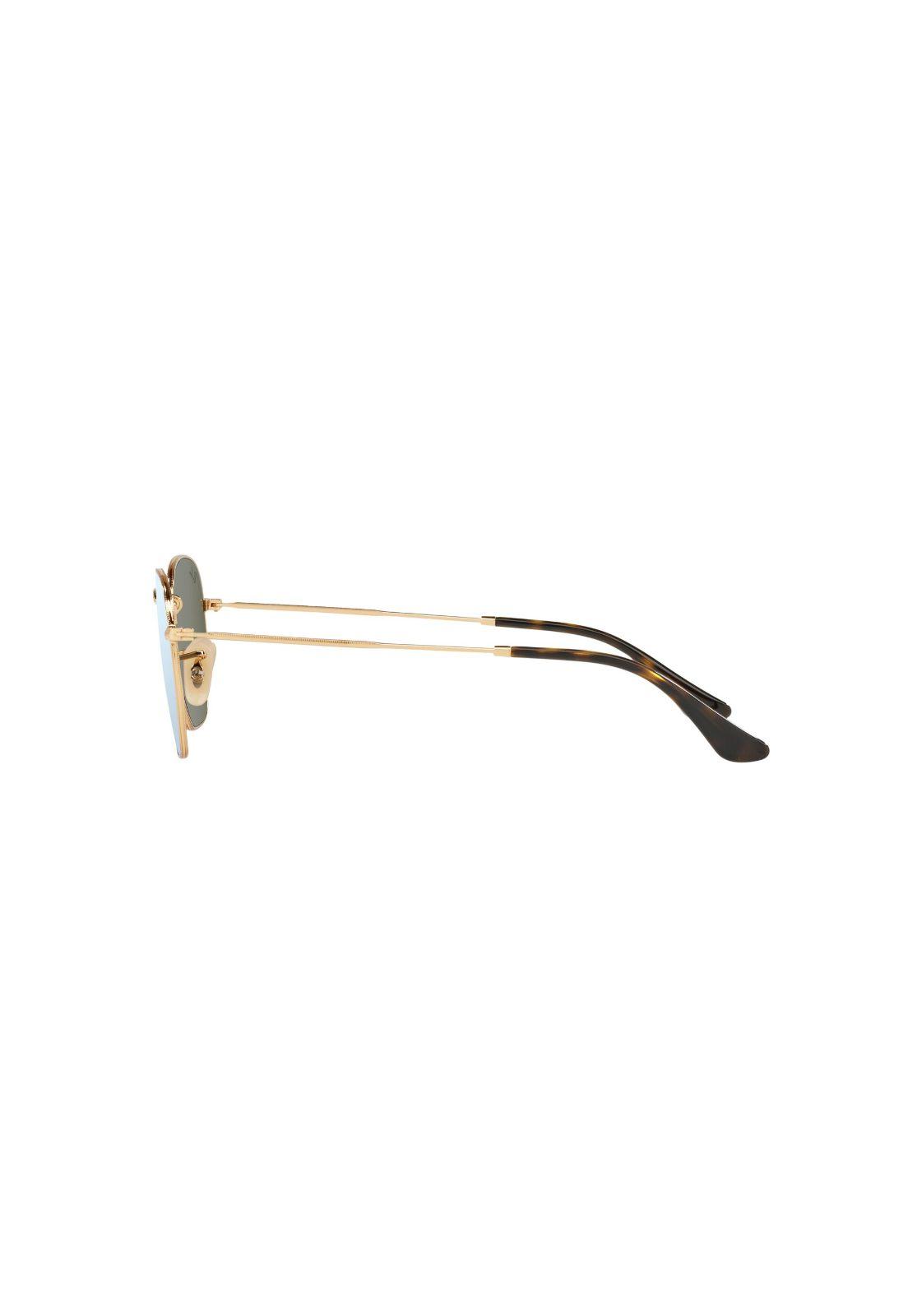 Lentes de Sol Hexagonal Plateado Flash Ray-Ban RB3548N00130-2