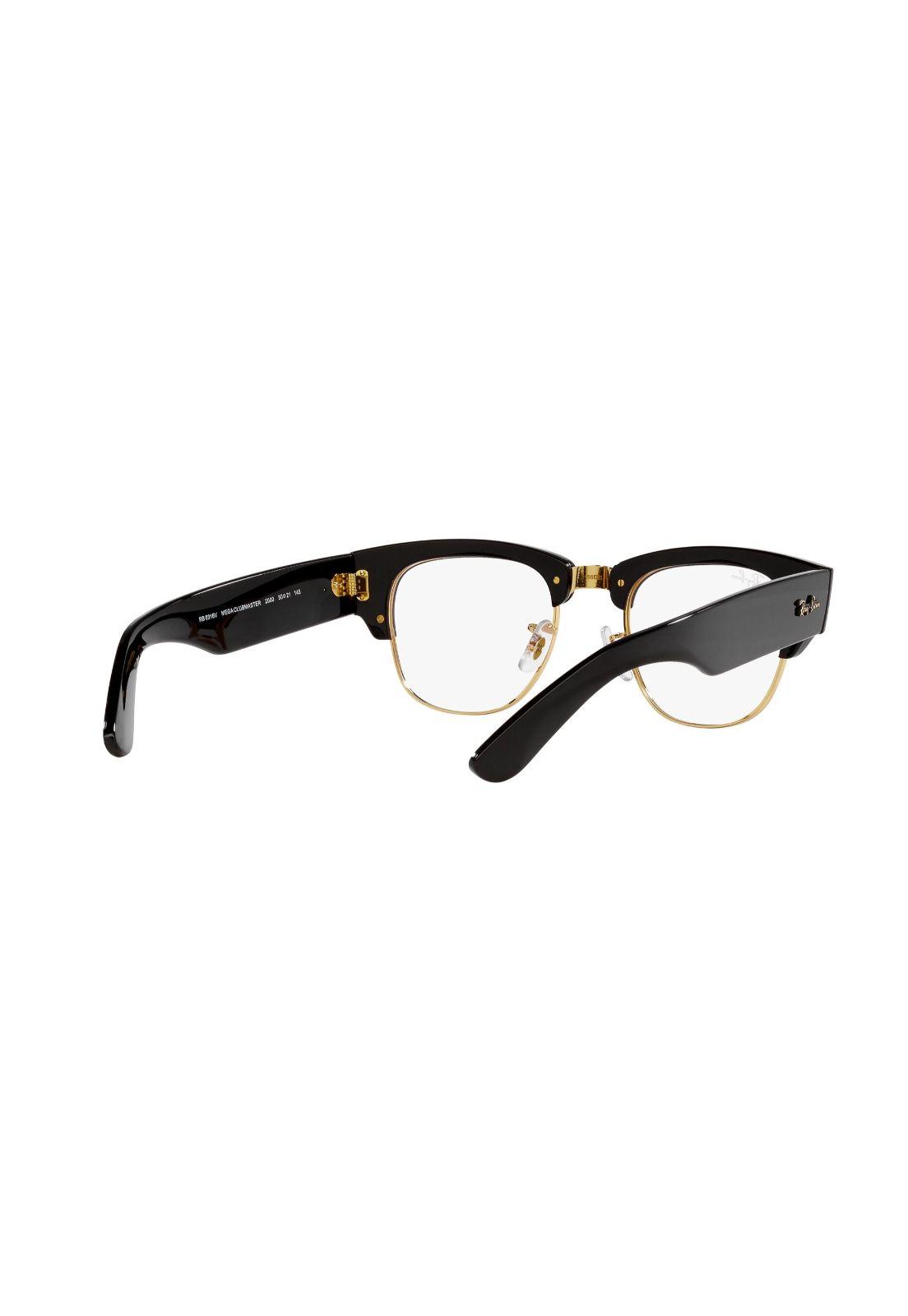 Lentes Ópticos Mega Clubmaster Black Ray-Ban Optical-7