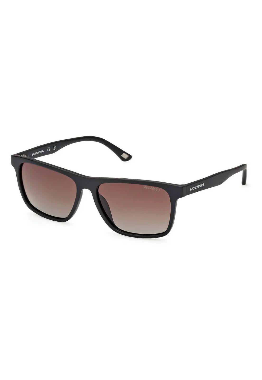 Lentes de Sol Matte Black Polarizados Skechers SE62685602H-0
