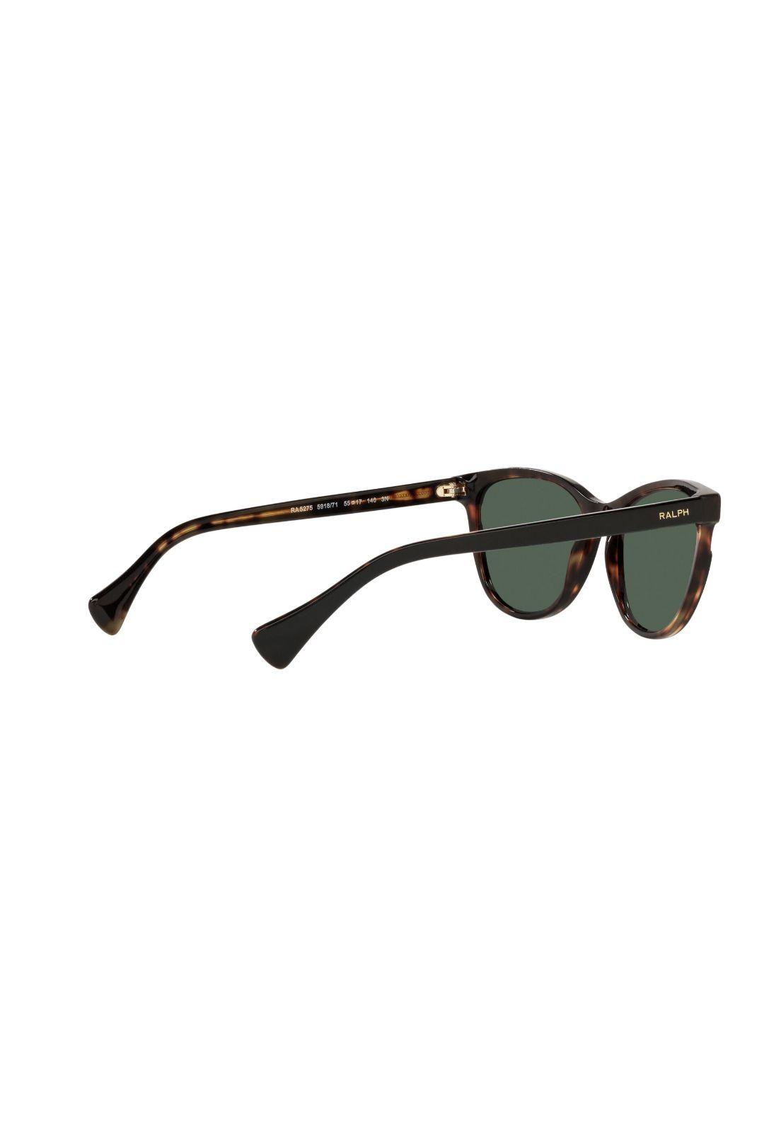 Lentes de Sol Negro On Dark Havana Ralph RA527559187155-8