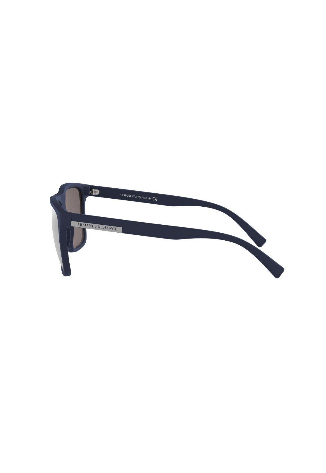Lentes de Sol Rectangular Matte Navy Armani Exchange AX4080S82786G57-3