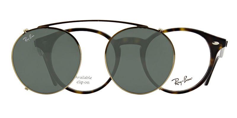 Clip On RX2180 Gold Verde Ray-Ban RX2180C25007149-1