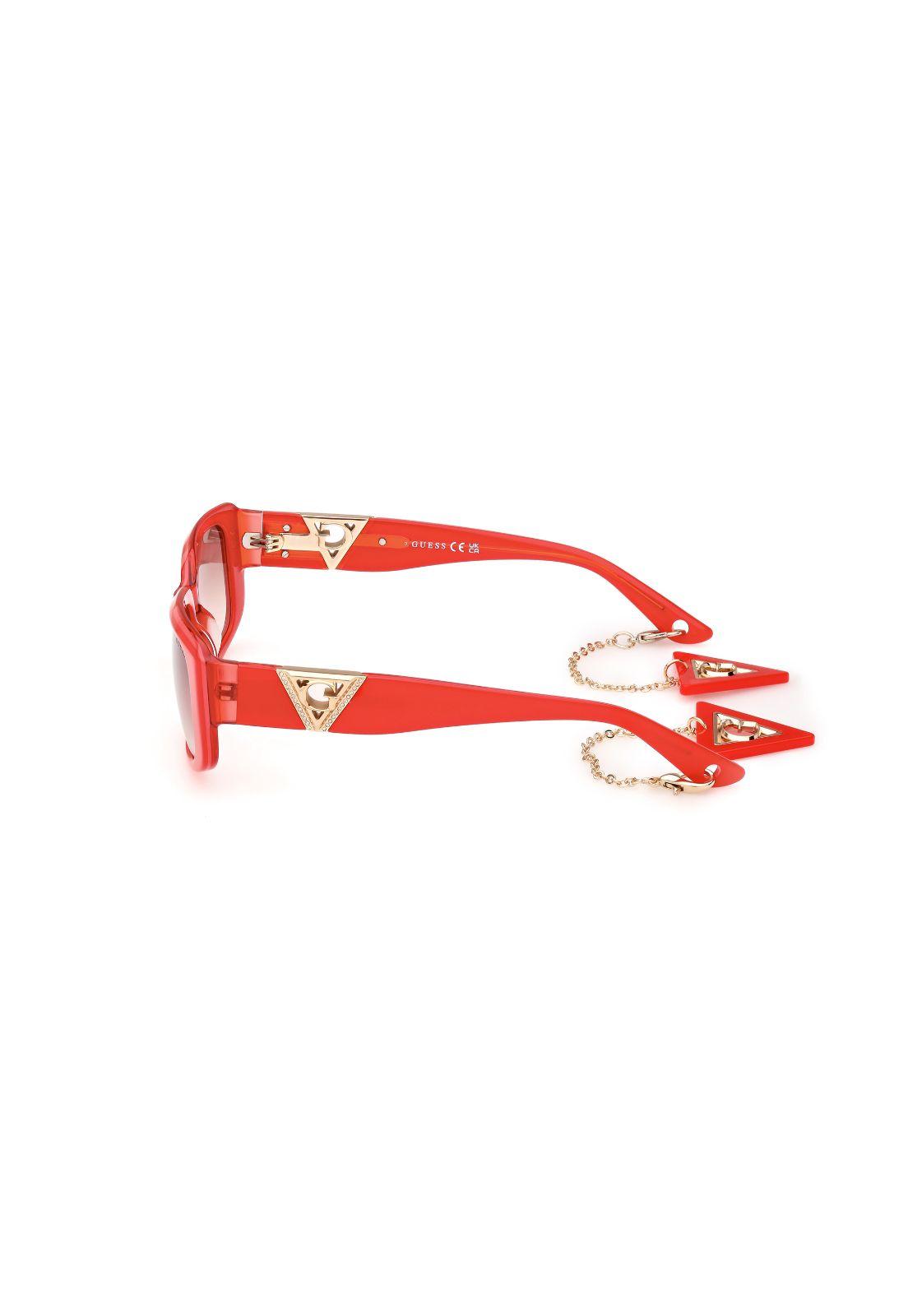 Lentes de Sol Shiny Red Guess GU78915366F-2