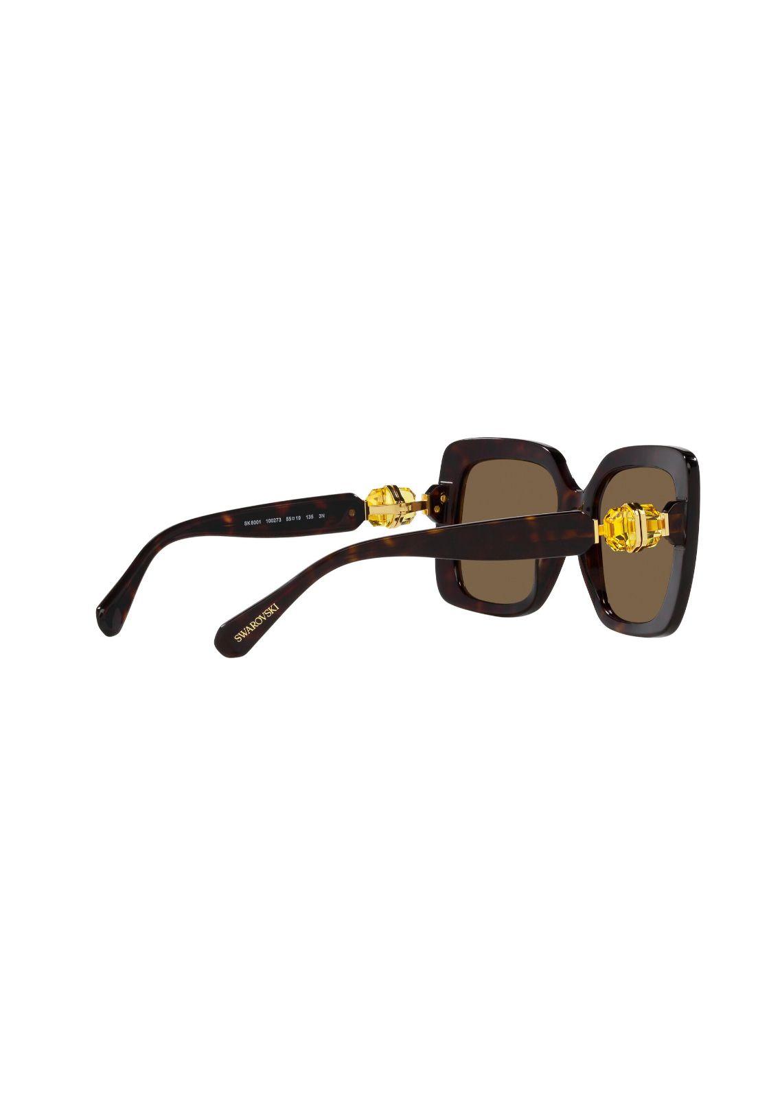 Lentes De Sol Havana Swarovski SK6001100273-8