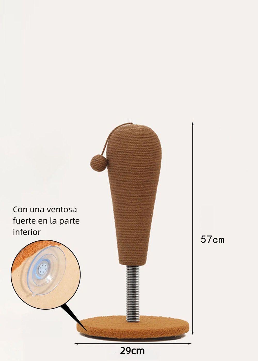 Poste Rascador Para Gato Torre De Escalada Resorte Oscilable-2