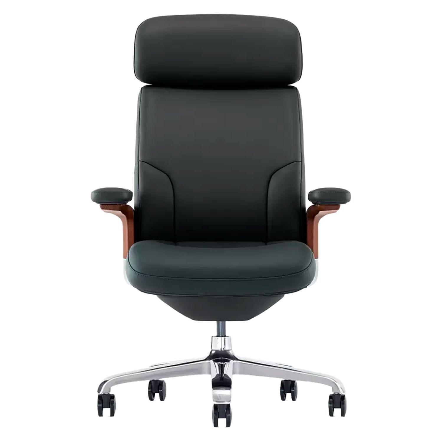 Sillón Gerencial Inspirato Respaldo Alto Cuero Premium Ofix-2