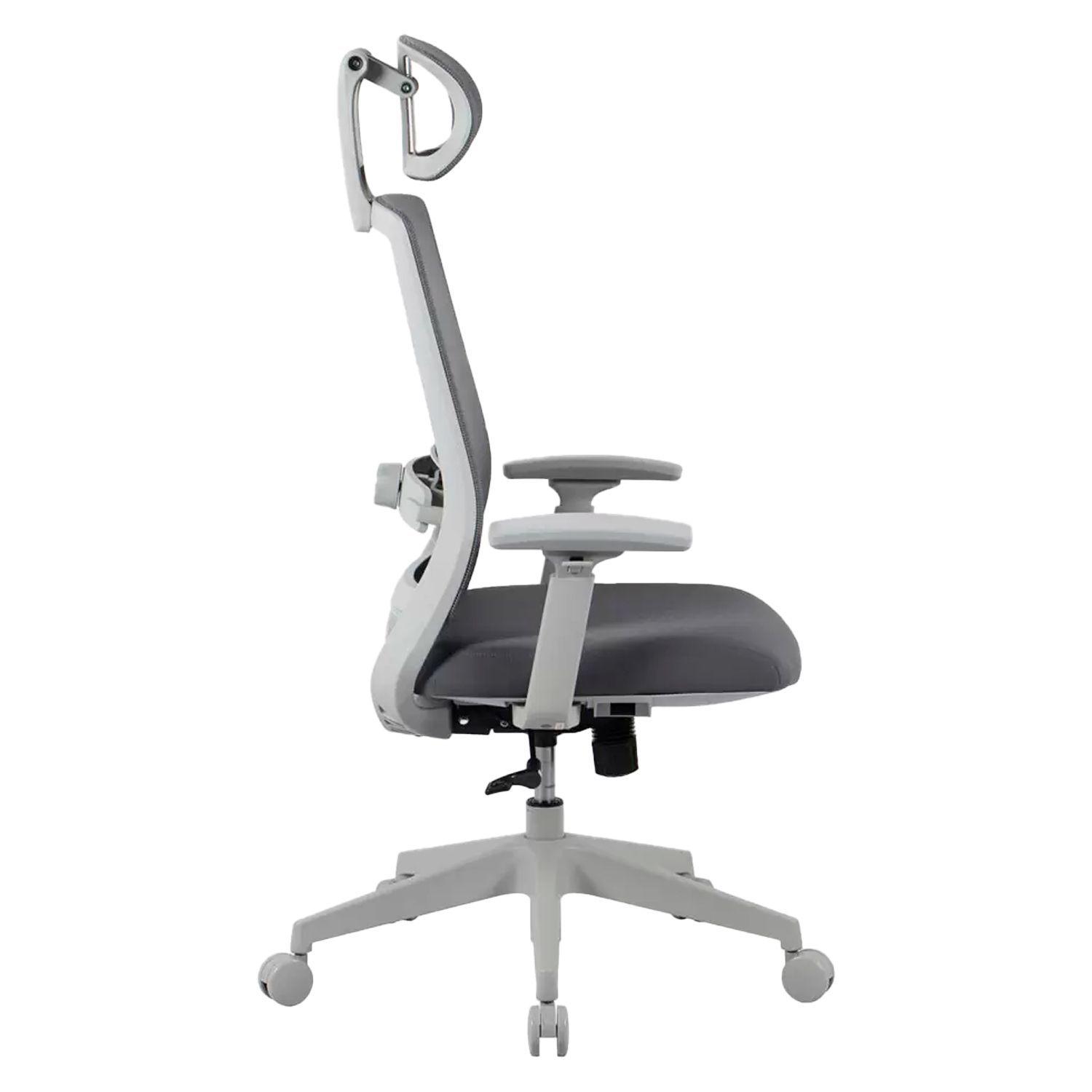 Silla De Escritorio Ergonómica Ades Sop Lumbar Ajust C/cabecero Oficina Ejecutiva Ofix-3