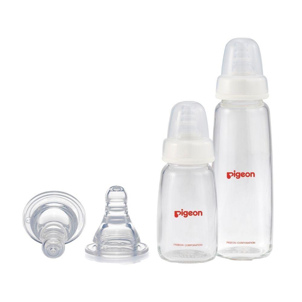 Pack 2 Mamaderas Pigeon Boca Standard + Tetina Repuesto-0