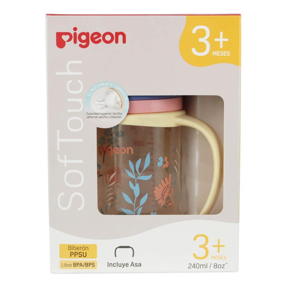 Biberon Softouch Pigeon Conejitos 3 con Asa 240 ML-3