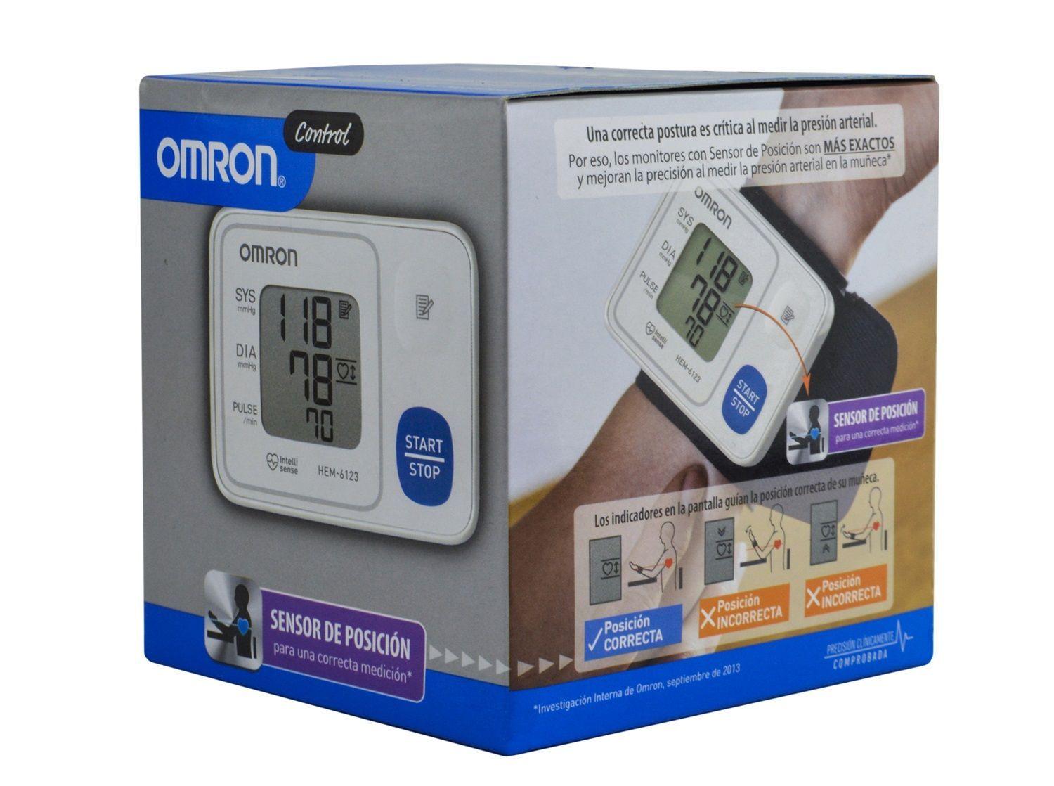 MONITOR DE PRESION ARTERIAL DE MUÑECA OMRON HEM6123-1