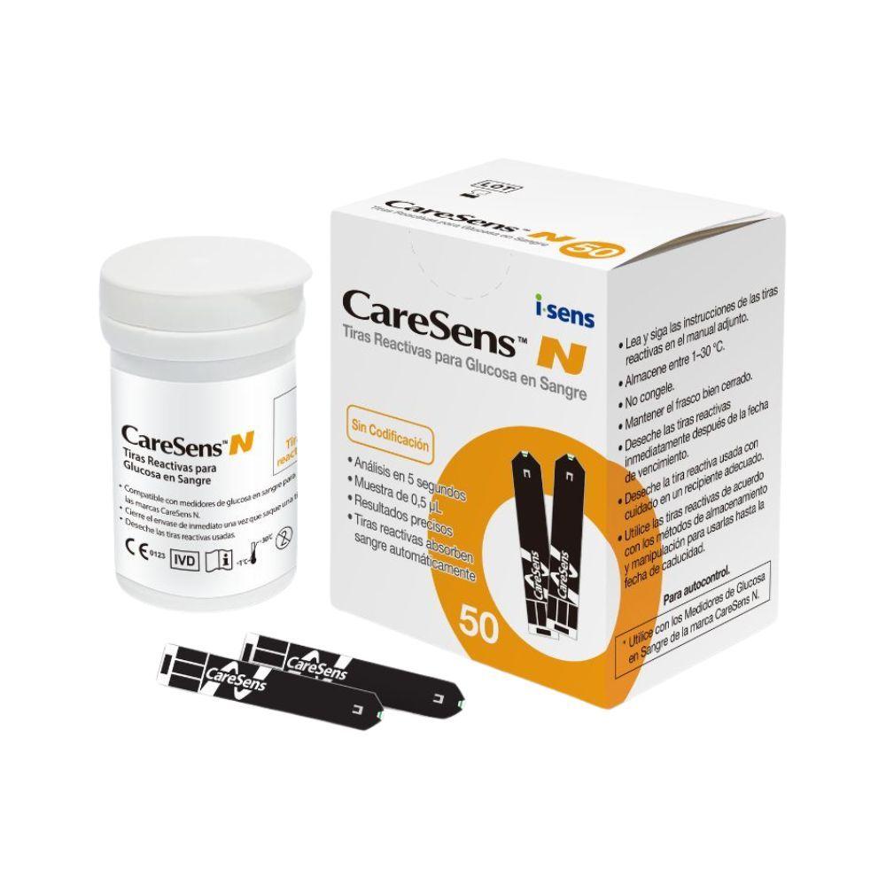 Voice Kit medidor + 50 tiras reactivas + 50 lancetas CareSens-2