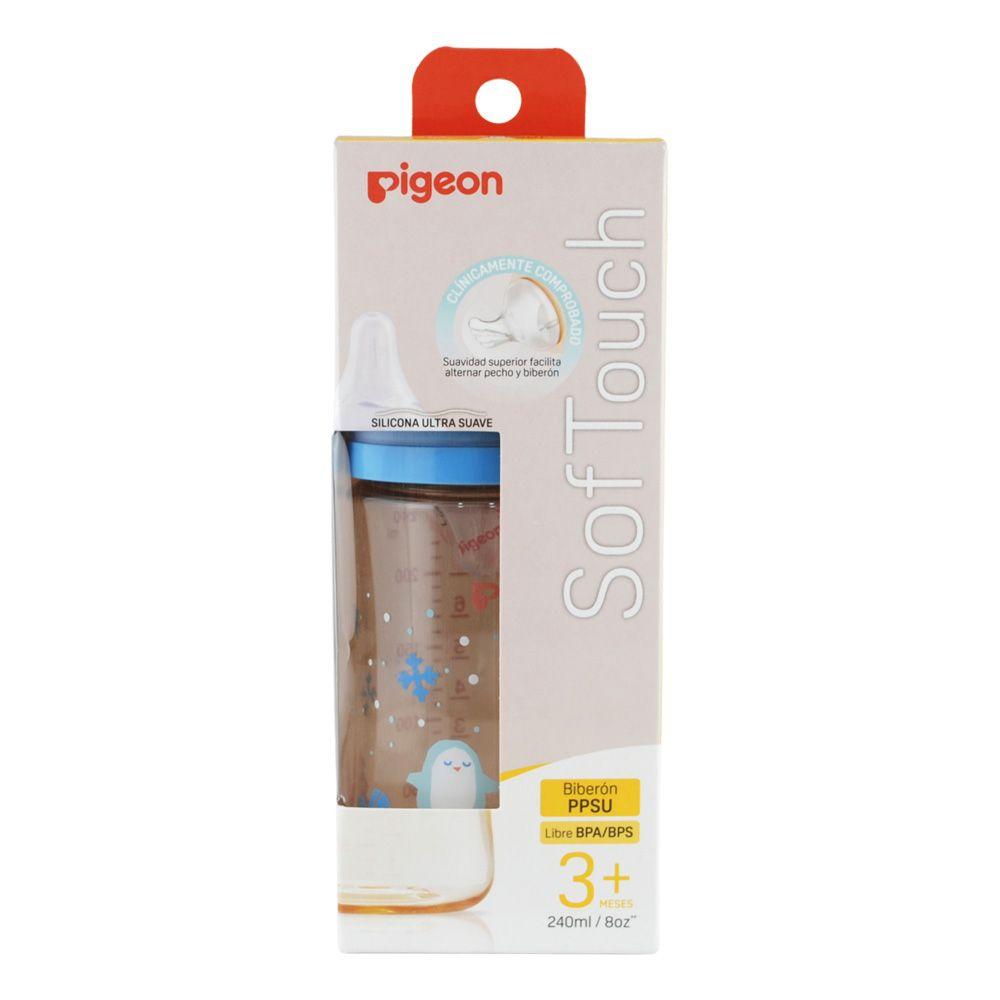 Mamadera PPSU "Pingüino 1" SofTouch Pigeon 31231-2