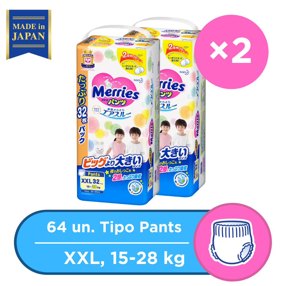 Merries Pants Pack Conveniente Talla XXL 32x2pcs-0