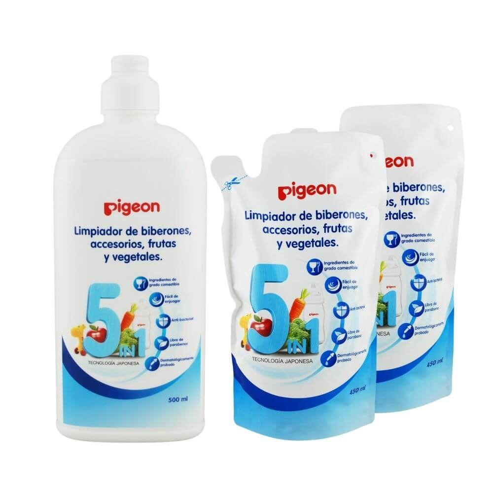 Limpiador de Biberón 500ml + 2 Recargas 450ml-0