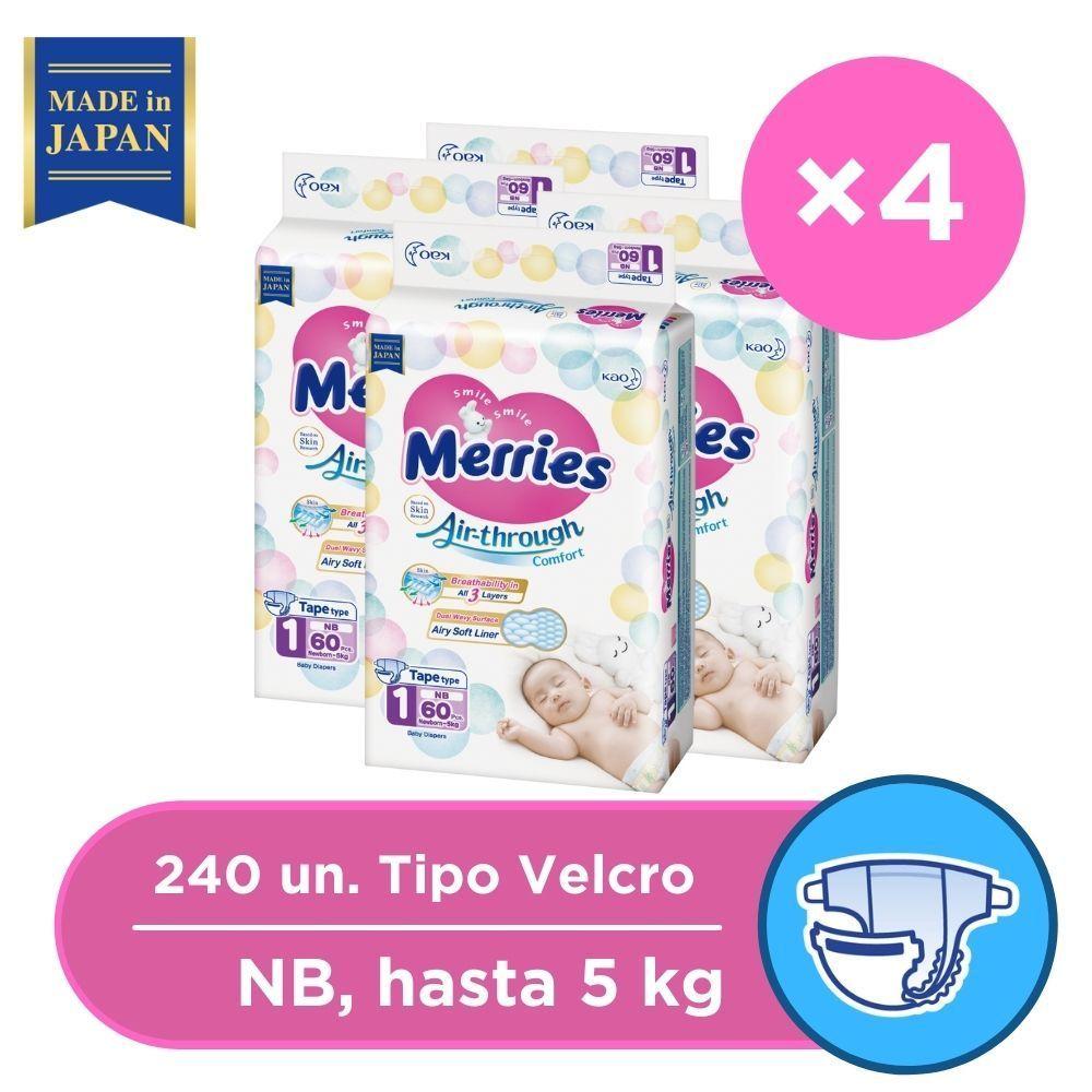 PACK VELCRO MERRIES X4 TALLA RN "240 PCS" (Hasta 5 Kg)-0