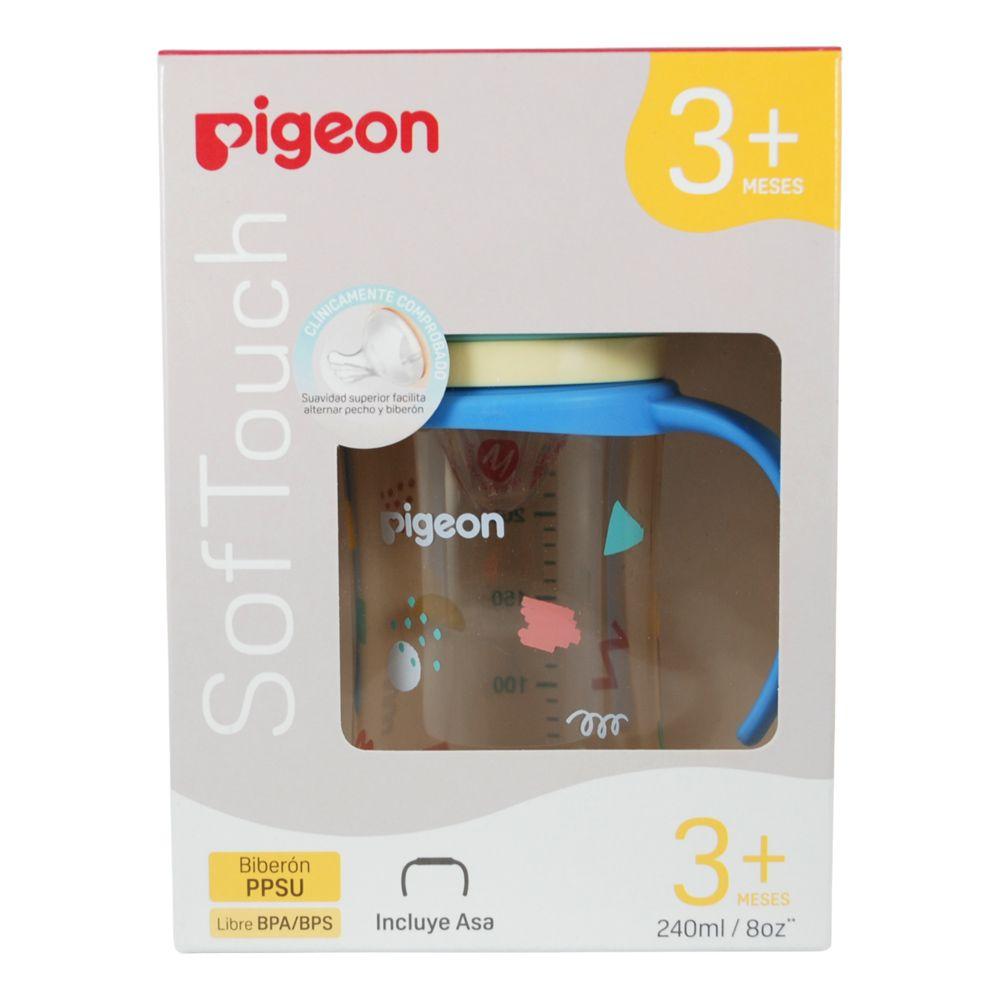 Biberon Softouch Pigeon Fiesta 3 con Asa 240 ML-3