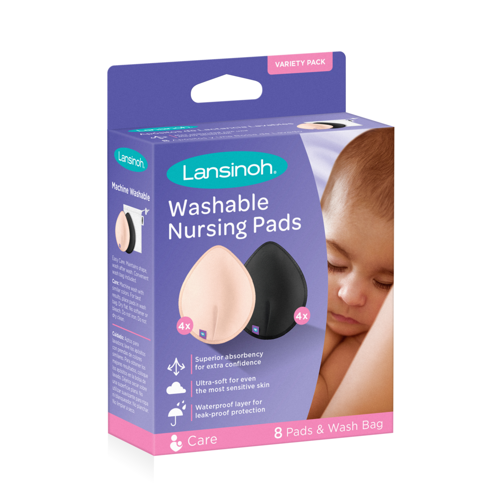 Absorbente de leche lavable de color, 8 unid.-4