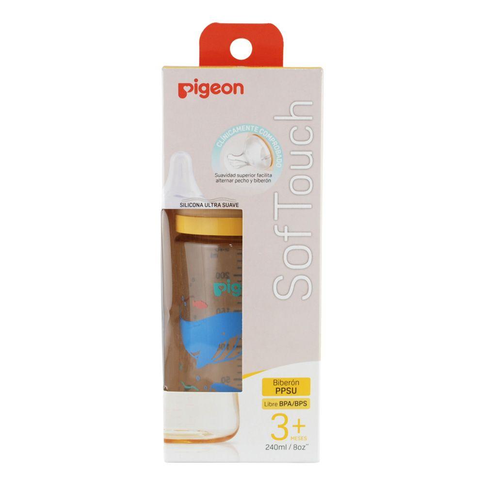 Mamadera PPSU "Ballena 2" SofTouch Pigeon 31252-3