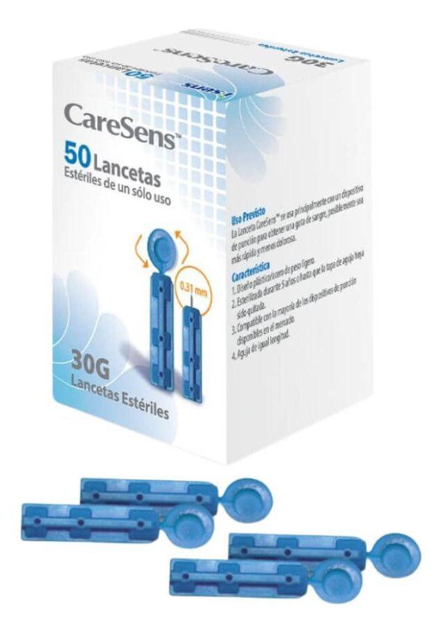 Kit 50 Tiras + 50 Lancetas N Caresens-2
