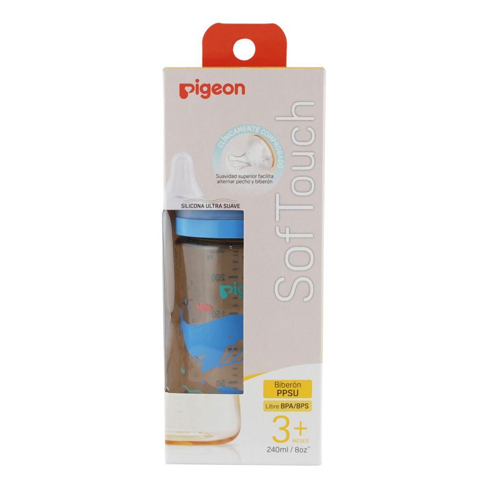 Mamadera PPSU "Ballena 1" SofTouch Pigeon 31251-3