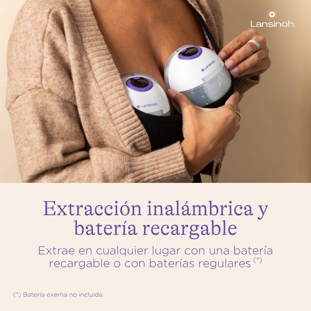Extractor eléctrico portátil Lansinoh DiscreetDuo-5