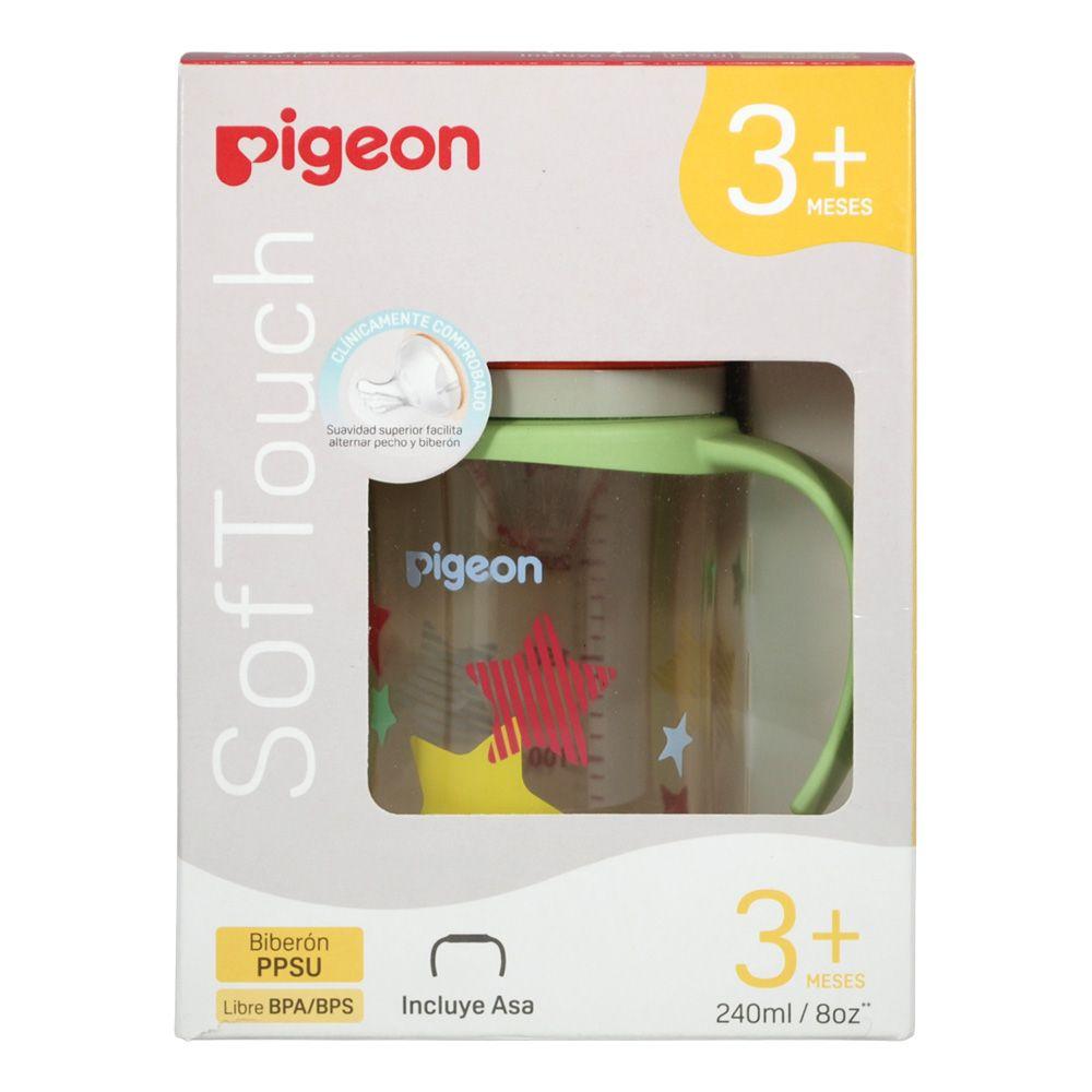 Biberon Softouch Pigeon Stars 1 con Asa 240 ML-2