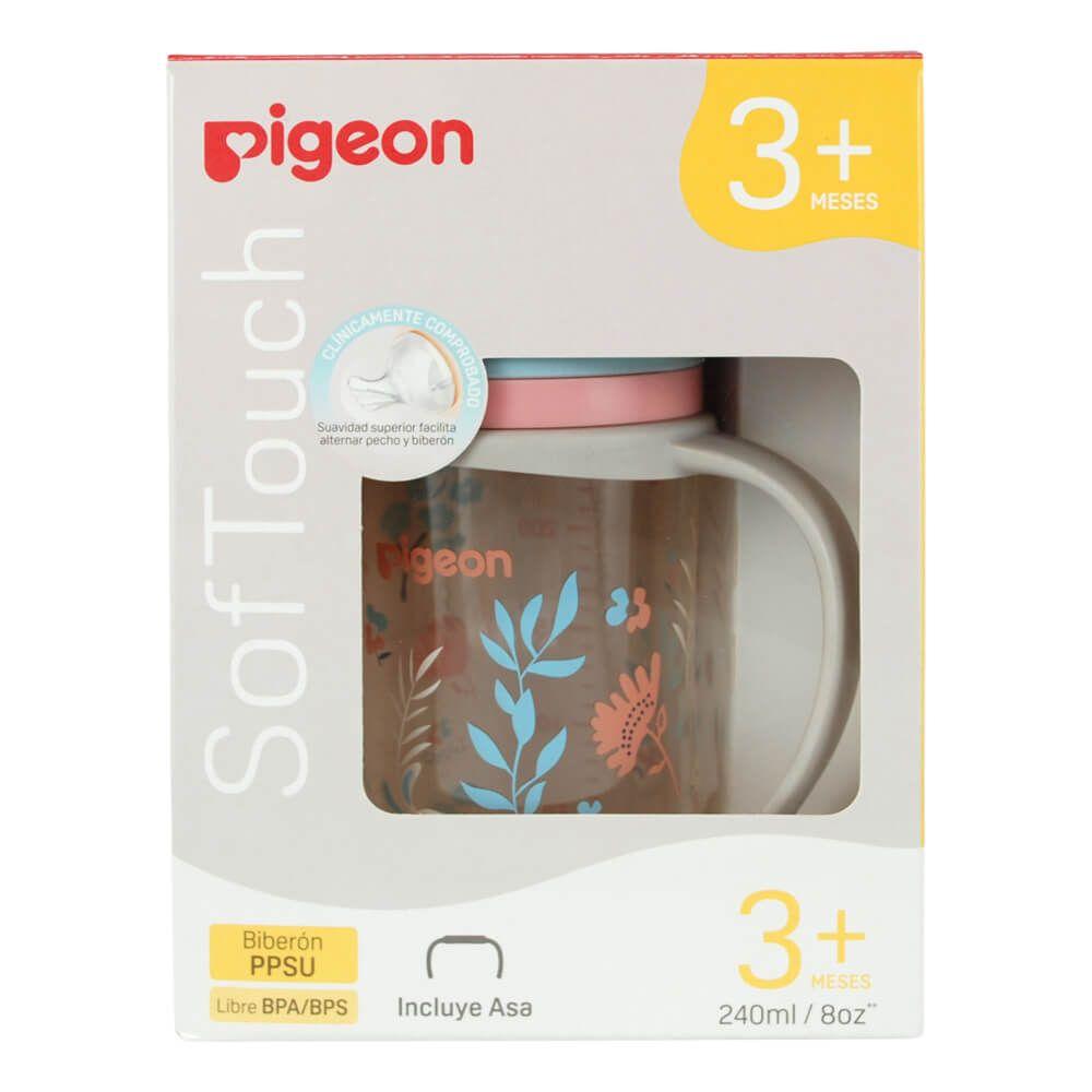 Biberon Softouch Pigeon Conejitos 1 con Asa 240 ML-3