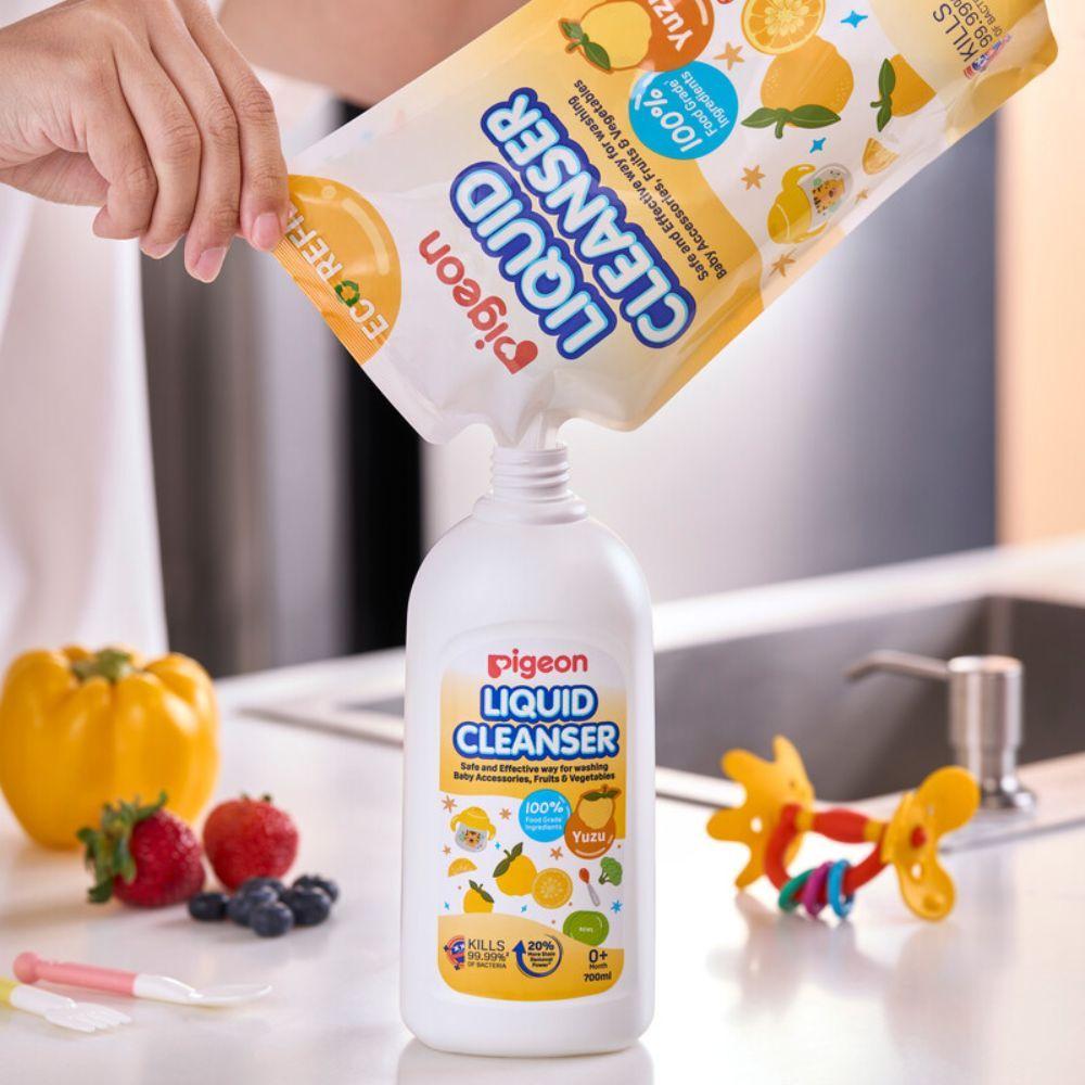 Pigeon Limpiador De Biberones Recarga 650ml Yuzu-2