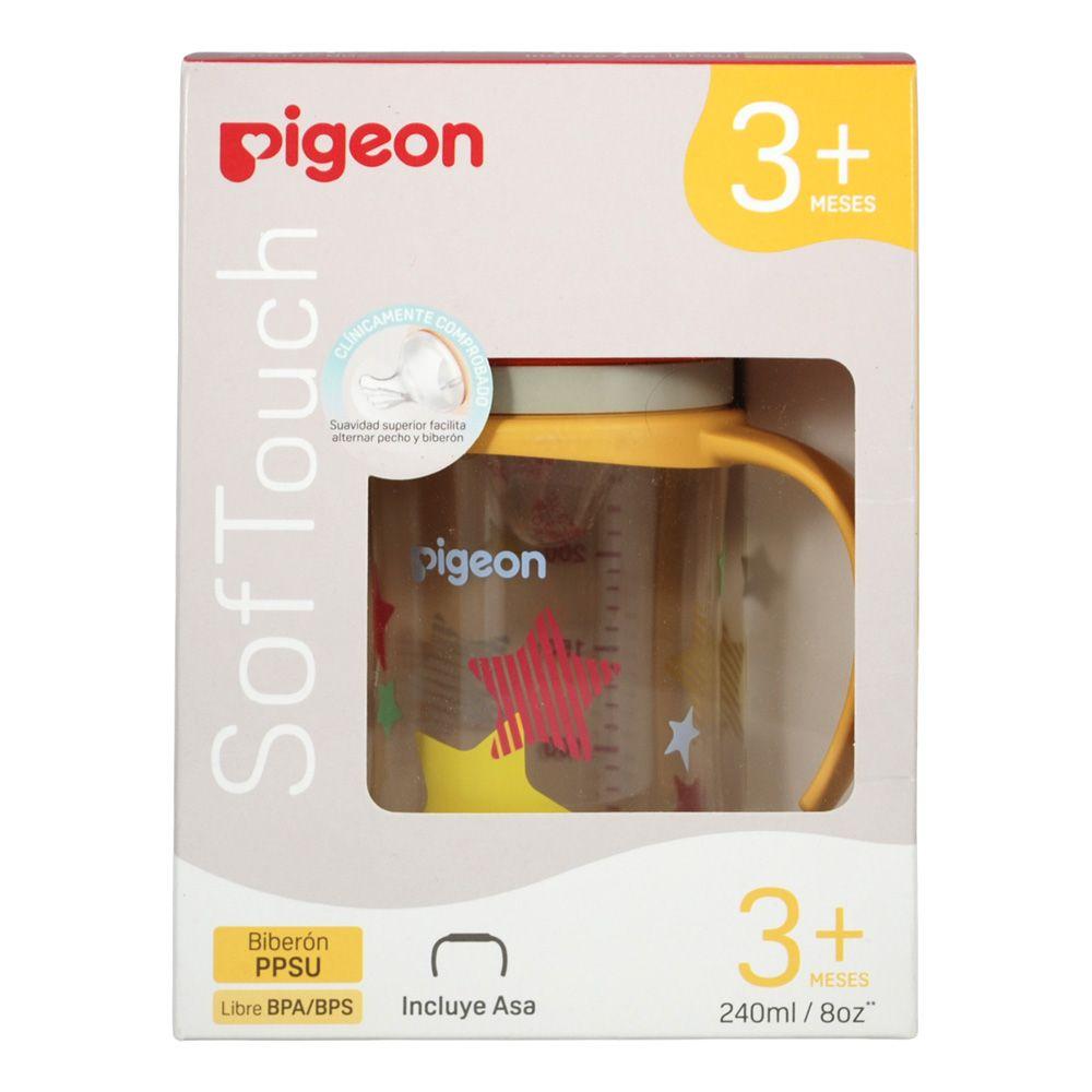 Biberon Softouch Pigeon Stars 2 con Asa 240 ML-3